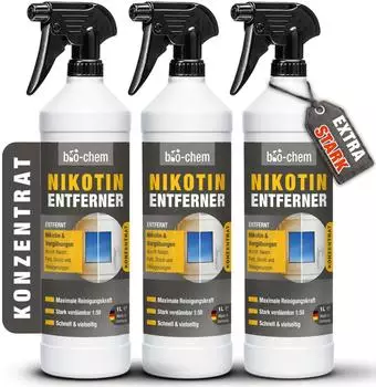 Bio-Chem Nikotinentferner 3x 1000 ml Konzentrat