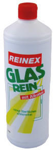 Reinex Glasreiniger Rundflasche ohne Sprühpistole 1 L