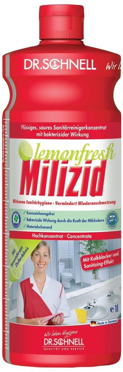 Dr. Schnell Konzentrat Milizid Lemonfresh 1 L Sanitärreiniger Test TOP  Angebote ab 5,03 € (August 2023)