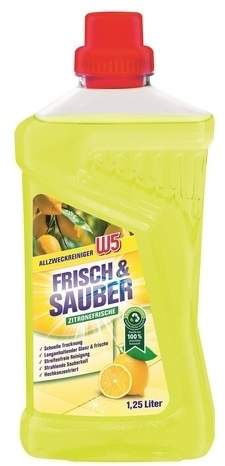 W5 Allzweckreiniger Frisch & Sauber Zitronenfrische 1.250 ml