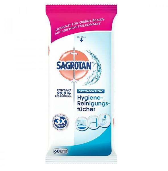 Sagrotan Hygiene-Reinigungstücher 60stk 13713641