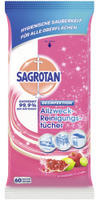 SAGROTAN Allzweck-Feuchtt&uuml;cher, Bl&uuml;tenfrische 3256955 , 1 Packung = 60 T&uuml;cher,
