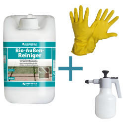 Hotrega Bio Außen Reiniger 5L SET + NITRAS Handschuhe Gr. 10 + Druckspritze 1,5L - 4764