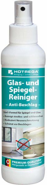 Hotrega Glas- und Spiegel-Reiniger Anti-Beschlag 250 ml Pumpsprühflasche