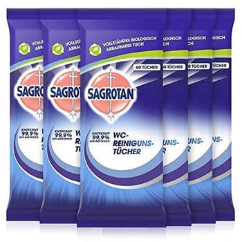 Sagrotan WC& Bad Reinigung Tücher (6x60 Stk.)