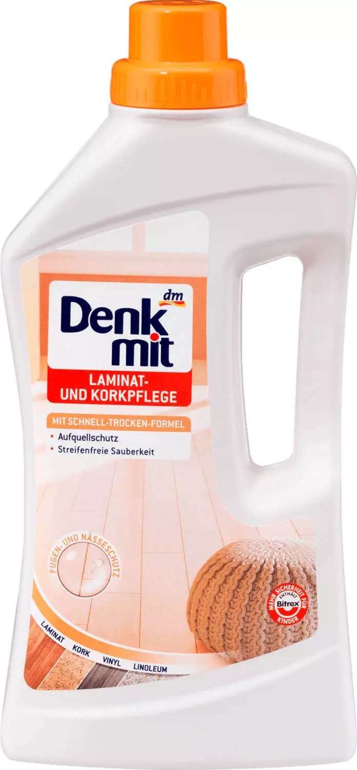 Denkmit Bodenreiniger Laminat- und Korkpflege (1 l) Test Bodenreiniger