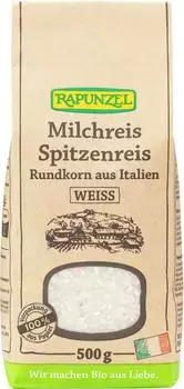 Rapunzel Milchreis Spitzenreis Rundkorn weiß bio 500g