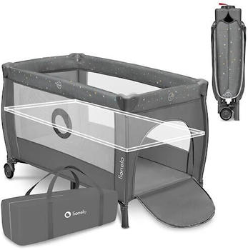Lionelo Stefi Plus 2-in-1 Reisebett und Laufstall grey multicolor