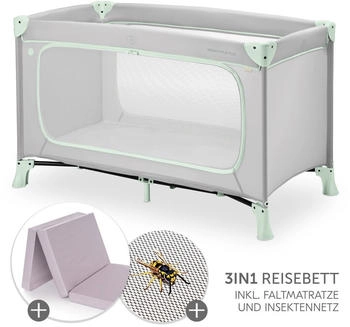 Hauck Dream N Play Plus inkl. Matratze & Insektenschutz dusty mint