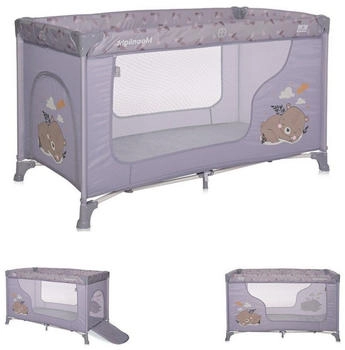 Lorelli Baby-Reisebett Moonlight - seitliche Öffnung, Tragetasche faltbar violett