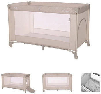 Lorelli Baby-Reisebett Torino - Laufstall seitlicher Eingang, Tragetasche, Faltmatratze braun