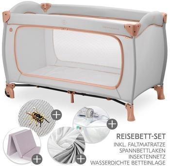 Hauck Sleep N Play Go Plus inkl. XXL-Sparset dusty cork