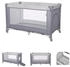 silber: Lorelli Baby-Reisebett Torino - Laufstall seitlicher Eingang, Tragetasche, Faltmatratze