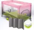 Lionelo Stefi - crib 2 in 1 pink/grey