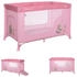 rosa pink: Lorelli Baby-Reisebett Moonlight - seitliche Öffnung, Tragetasche faltbar