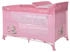Lorelli Baby-Reisebett Moonlight - zwei Ebenen, faltbar, Wickelauflage, Matratze, Räder rosa pink