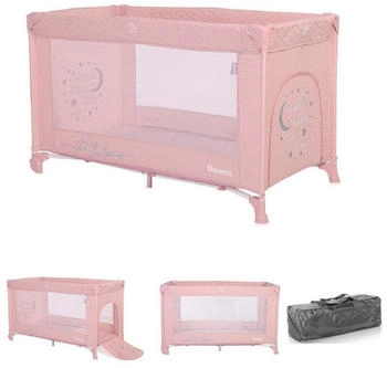 Lorelli Baby-Reisebett Noemi - eine Ebene, seitliche Öffnung, Matratze pink