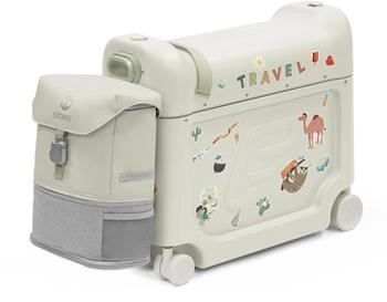 Stokke JetKids BedBox Reiseset mit Crew BackPack Sea Green (681403)
