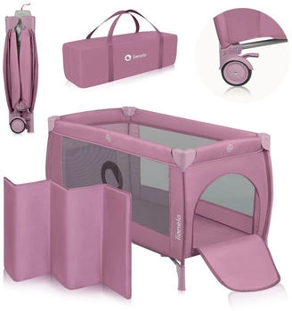 Lionelo Reisebett STEFI PLUS Pink Magnolia