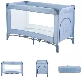 KIKKABOO So Gifted Reisebett 60x120cm, 1 Ebene, hellblau (So Gifted 2023)