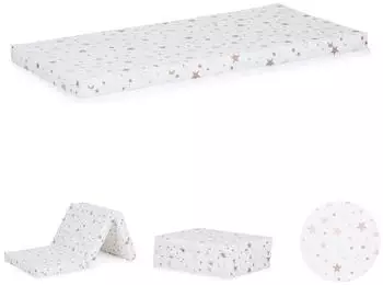 Chipolino Kindermatratze Stars faltbar 120x60x6cm, beige (MAT02203WHBE)