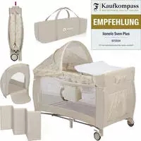 Lionelo Reisebett Sven Plus 2in1, beige