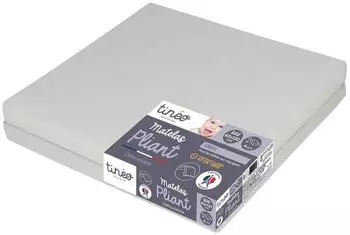 Tin&eacute;o Faltbare Baby-Matratze 2-teilig 60x120x4cm (595400)