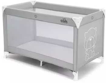 Cam Sonno Reisebett 0-36 Monate, Teddy grau, mit Transporttasche (8005549161177)