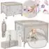 Lionelo Mille Reisebett & Laufstall 100x100cm, 0-36 Monate (LO-MILLE PLUS GREY BEIGE)
