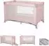 Lorelli Torino Reisebett mit Laufstall, seitlicher Eingang, Faltmatratze, pink