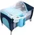Costway Reisebett 4-in-1 klappbar mit Schaukelfunktion, blau (BB0440BL)