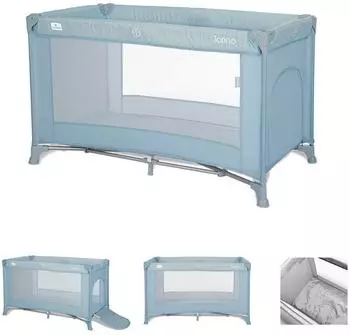 Lorelli Torino Reisebett/Laufstall mit seitlichem Eingang, Faltmatratze, blau (10080452607)