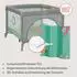Lionelo Mille Reisebett & Spielbox 2in1 100x100cm, faltbar, 0-15kg (LO-MILLE PLUS GREY GREEN)
