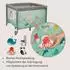 Lionelo Mille Reisebett & Spielbox 2in1 100x100cm, faltbar, 0-15kg (LO-MILLE PLUS GREY GREEN)