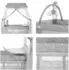 Lorelli Magic Sleep Reisebett 3-in-1 mit Baldachin, 2 Ebenen, faltbar, grau