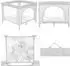 KIKKABOO Enjoy Laufstall/Reisebett klappbar, Matratze, Sichtfenster, pink (31003030017)