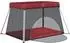 vidaXL Baby-Laufstall mit Matratze, Leinenstoff, rot (10305)