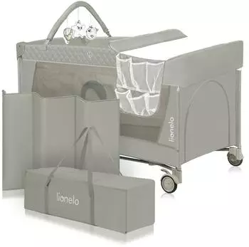 Lionelo Flower Reisebett 4-in-1, cappuccino, bis 15kg (Flower)