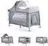 Cangaroo iSleep Reisebett mit Wiege, Spielbogen, Wickelauflage und Moskitonetz, 60x120cm