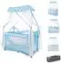 Lorelli Magic Sleep Reisebett 2 Ebenen, Baldachin, faltbar, hellblau (10080482607)