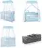 Lorelli Magic Sleep Reisebett 2 Ebenen, Baldachin, faltbar, hellblau (10080482607)