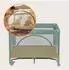Lionelo Laura Reisebett 2-in-1 bis 15kg, 0–36 Monate (LO-LAURA GREEN SAGE)