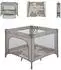 KIKKABOO Enjoy Laufstall mit Matratze, klappbar, beige