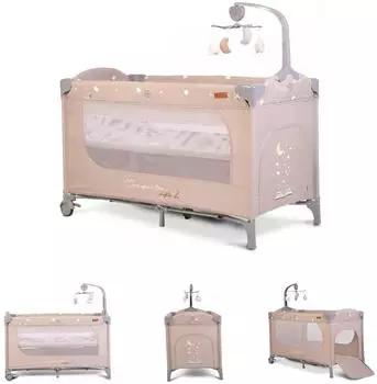Cangaroo Once upon a time Reisebett 2 Ebenen, Seiteneingang, beige (108441)