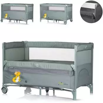 Chipolino Relax Reisebett 2 Ebenen, Seiteneingang, hellgrün (KOSIRE259BA)