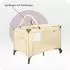 Momi BELOVE PLUS Reisebett 2-in-1, faltbar, beige (LOZE00026)