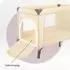 Momi BELOVE PLUS Reisebett 2-in-1, faltbar, beige (LOZE00026)