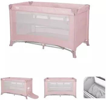 Lorelli Torino Reisebett 2 Ebenen, faltbar, pink