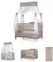 Chipolino Palace Reisebett mit Baldachin, Moskitonetz, Wickelauflage, beige/grau (KOSIPA262LA)