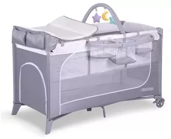 Ricokids Reisebett mit Matratze, faltbar, bis 15kg (RK-241)